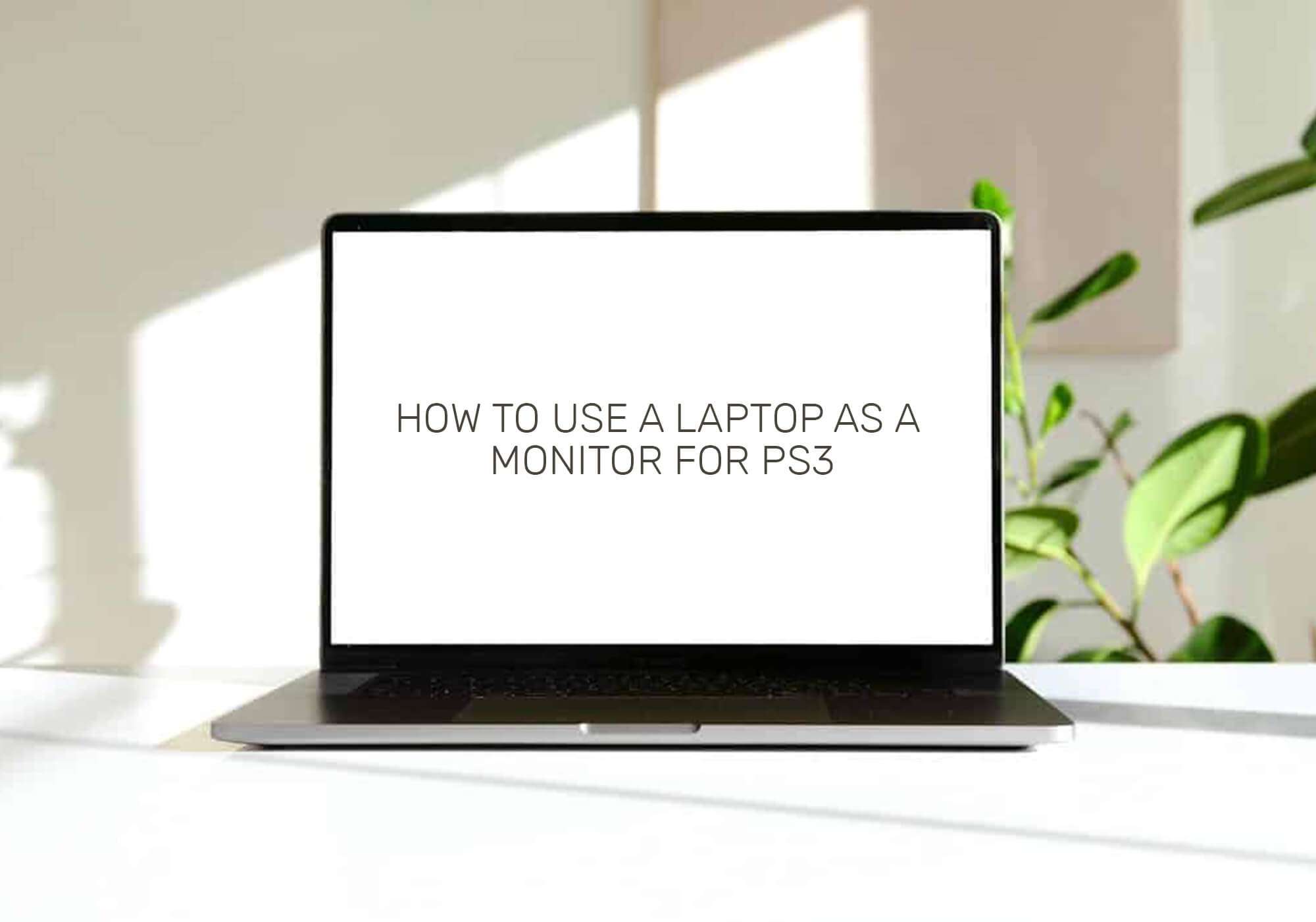 How to use a laptop as a monitor for PS3