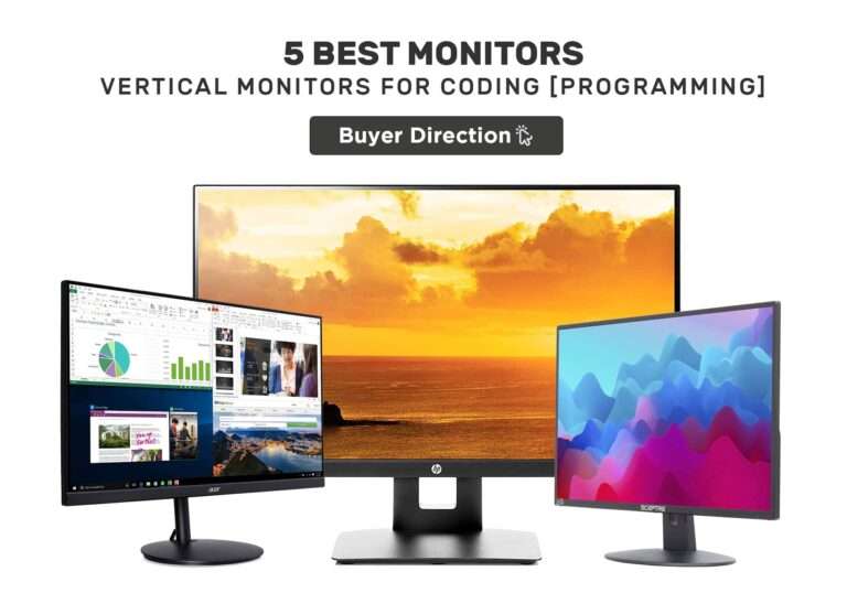 5 Best Vertical Monitors for Coding 2022 [Programming]